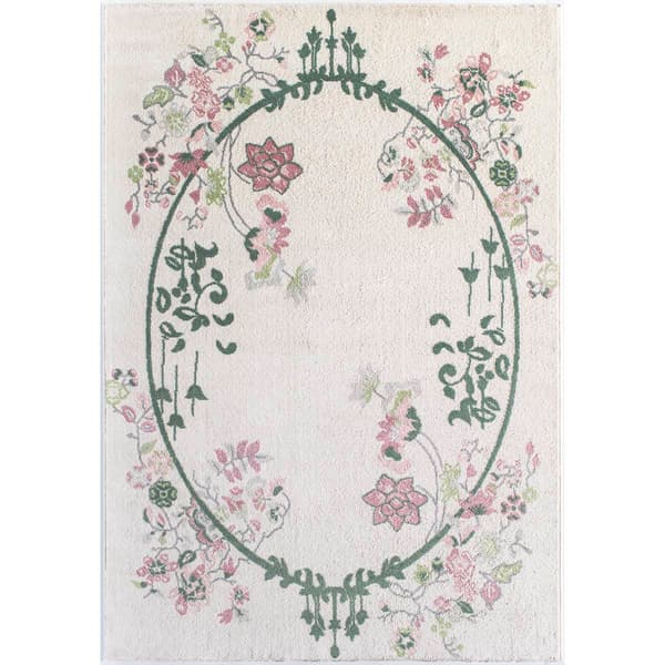 Rugs America&#40;tm&#41; Valentina Cream Magnolia Area Rug - image 