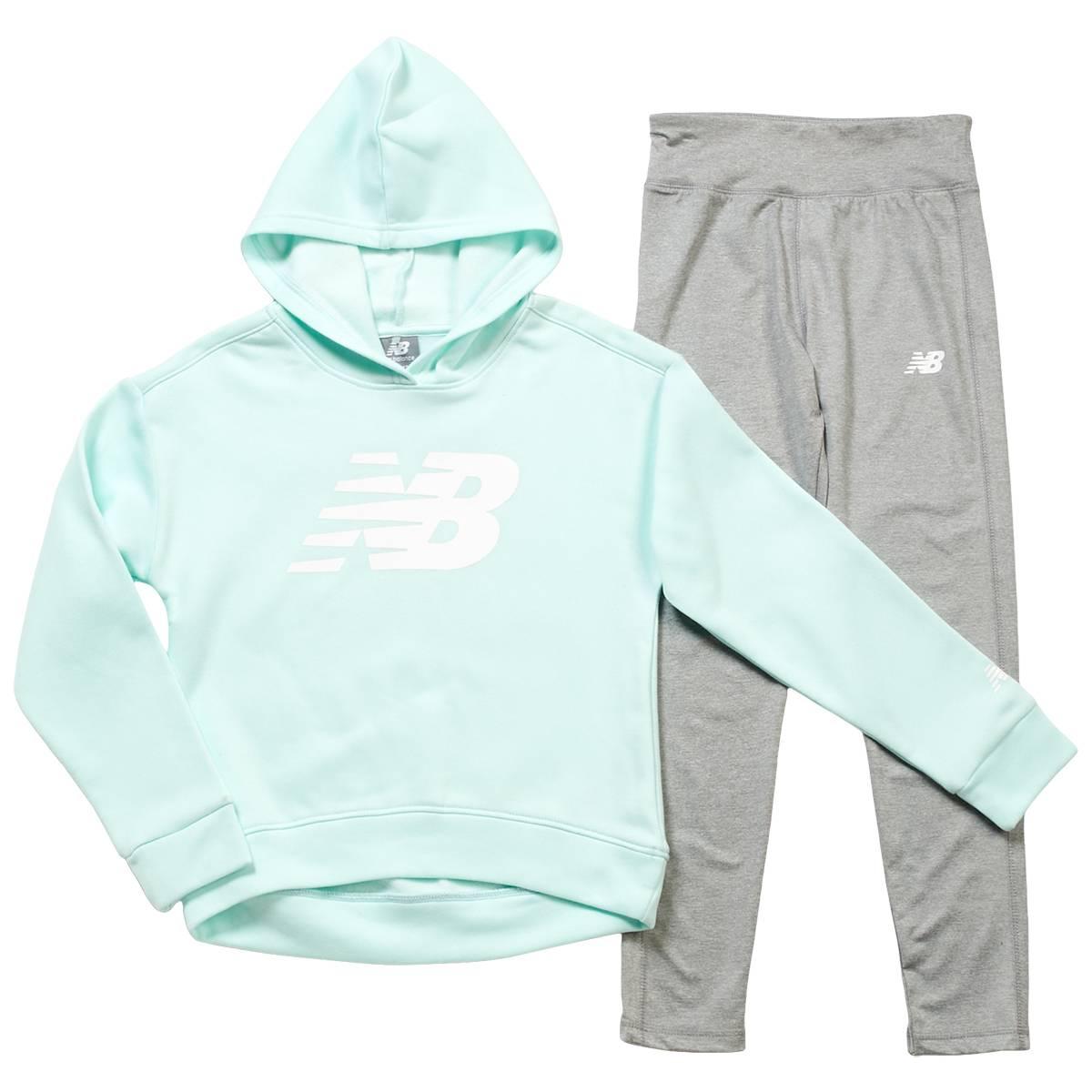 Girls (7-12) New Balance Long Sleeve Hoodie w/ Straight Leggings
