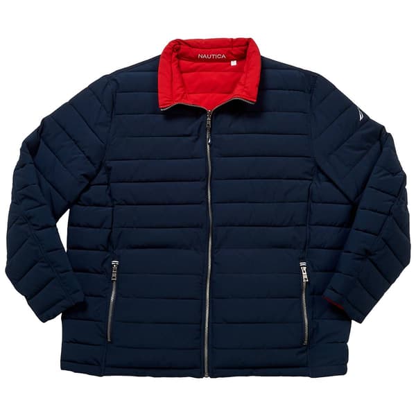 Mens Big &amp; Tall Nautica Quilted Reversible Coat - image 