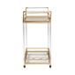 Baxton Studio Savannah Glam & Luxe Gold Metal Wine Cart - image 4