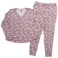Womens IZOD&#40;R&#41; Floral Split Henley & Jogger Pajama Set - image 1
