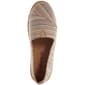 Womens Ashley Blue Canvas Stripe Slip On Flats - image 5