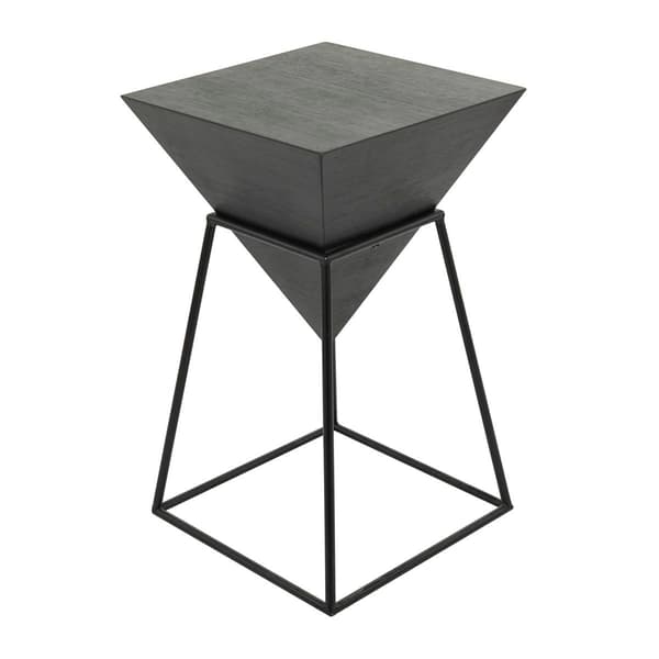 9th & Pike® Black Metal Modern Accent Table