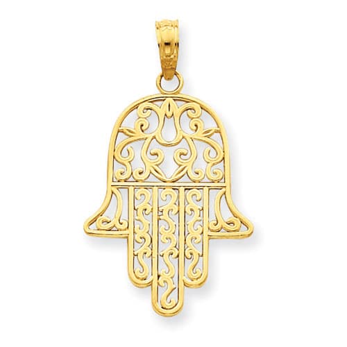 Gold Classics&#40;tm&#41; Chamseh Pendant in 14kt. Yellow Gold - image 