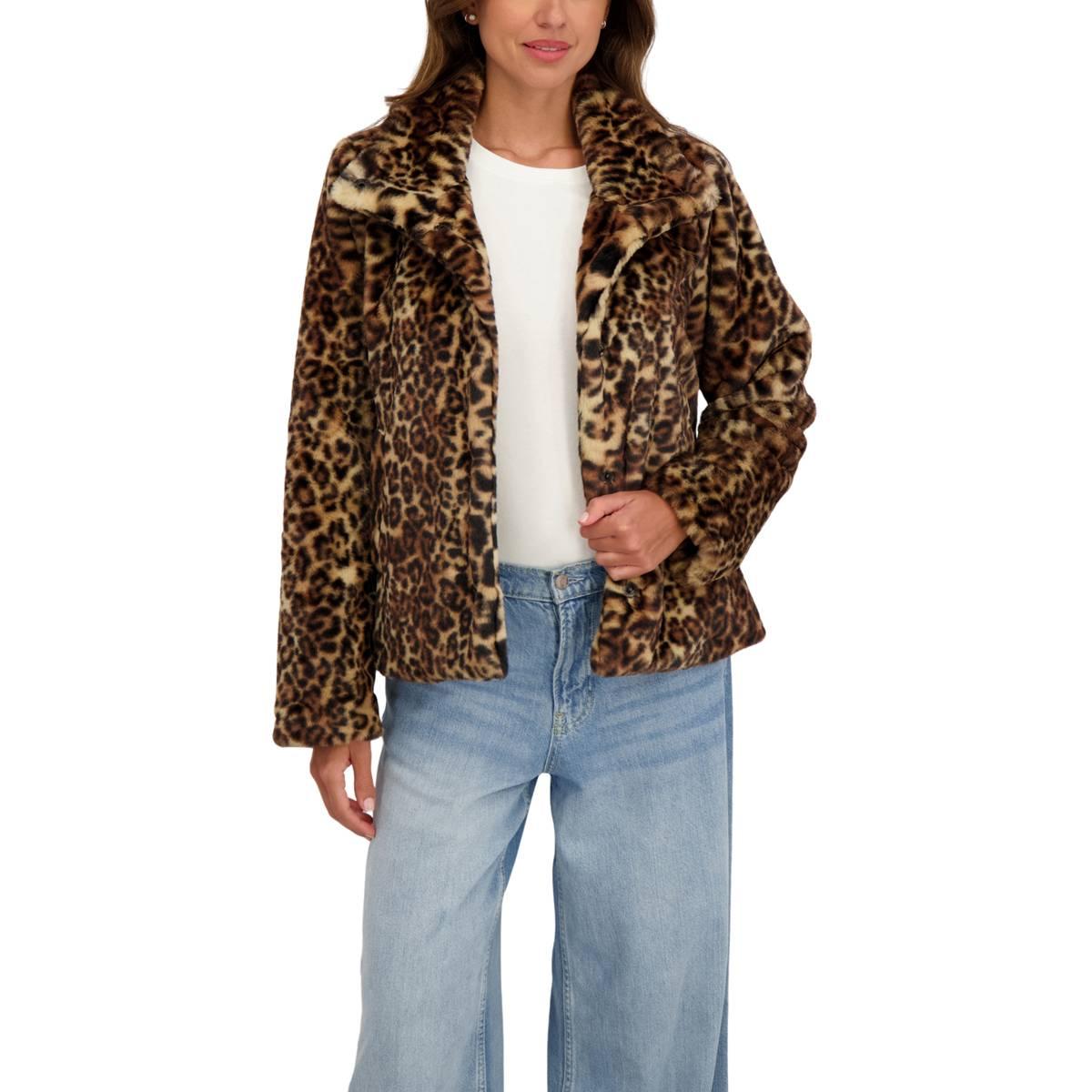 Womens Sebby Short Faux Fur Jacket