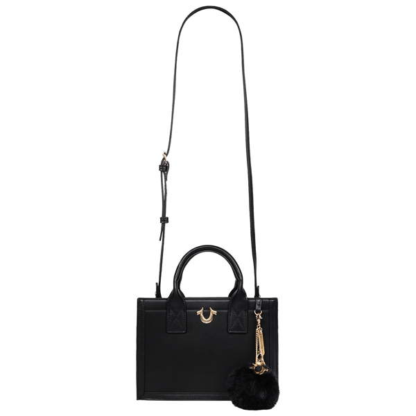 True Religion Pom Dangle Modern Tote
