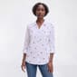 Womens Emily Daniels Strawberry Knit To Fit Casual Button Down - image 1