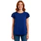 Womens Adrianna Papell Double Pleat Flutter Sleeve Solid Blouse - image 1