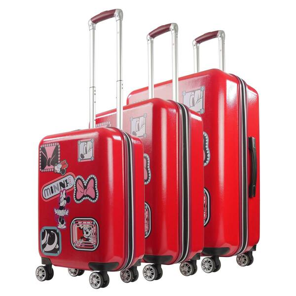 FUL Minnie Mouse 3pc. Patch Design Luggage Set - image 