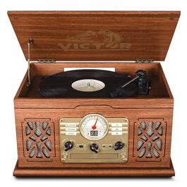 Victor 7-in-1 Wooden Turntable