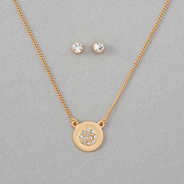 KIS&#40;R&#41; Gold Never Give Up Necklace & Earrings Set - image 