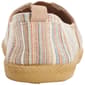 Womens Ashley Blue Canvas Stripe Slip On Flats - image 4
