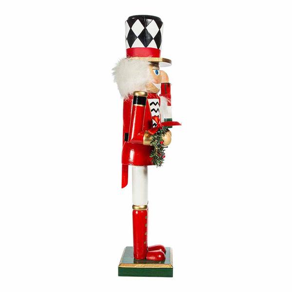 Kurt Adler 15-Inch Red, White, & Black Nutcracker w/ Gift Box