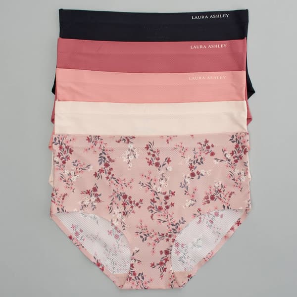 Womens Laura Ashley&#40;R&#41; 5pk. Breathable Brief Panties - LS6895-5PKH - image 