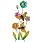 Metal Flowers with Butterfly Garden Stake - image 1