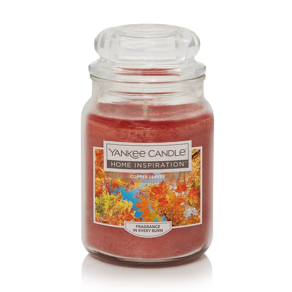Yankee Candle&#40;R&#41; Home Inspiration 19oz. Copper Leaves Jar Candle - image 