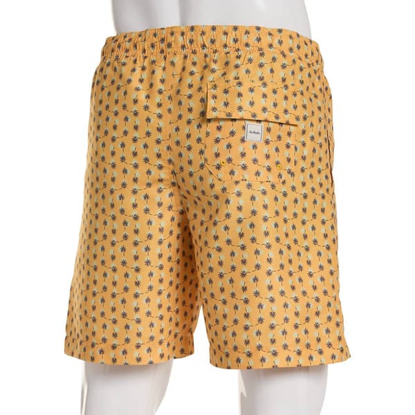 Mens Joe Marlin Daisies Swim Trunks - Main Squeeze