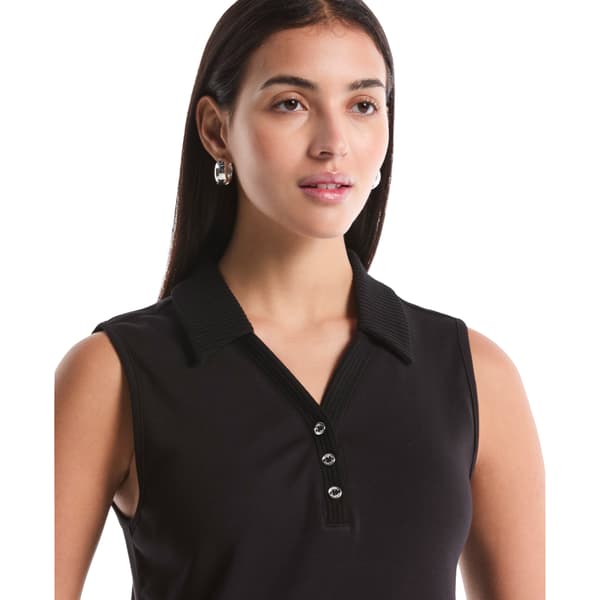 Womens Rafaella® Sleeveless Collared Polo