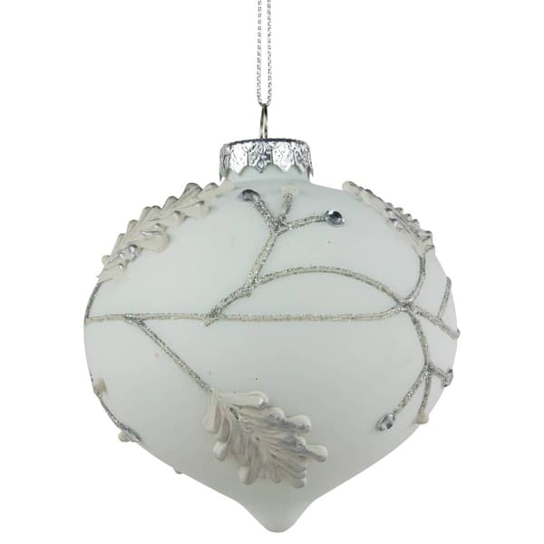 Northlight Seasonal 3.5in. Glass Onion Drop Christmas Ornament