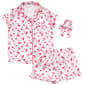 Girls (7-12) Be Magical 3pc. All Over Print Cherry Pajama Set - image 1