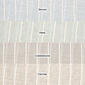 Serene Linen Look Stripe Sheer Kitchen Curtains - image 2