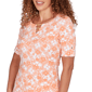 Petite Hearts of Palm All Sun and Games Abstract Floral Blouse - image 5