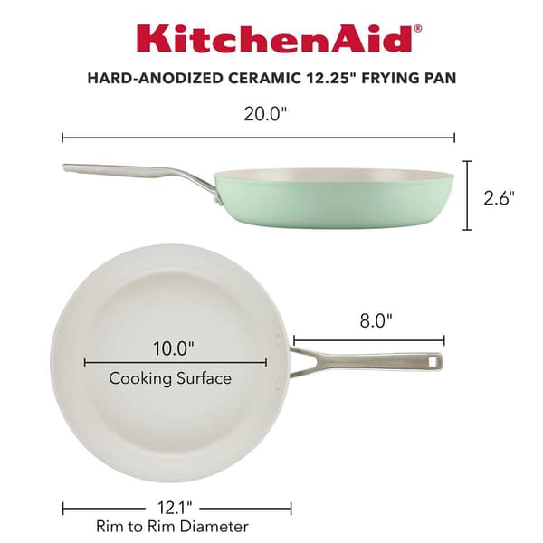KitchenAid&#174; Hard-Anodized Ceramic Nonstick 12.25 in. Frying Pan