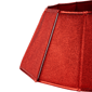 Northlight Shiny Red Fabric Hexagonal Christmas Tree Collar - image 3