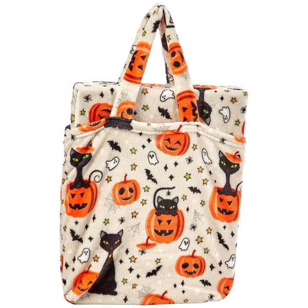 Black Cats Only Throw with Tote - image 