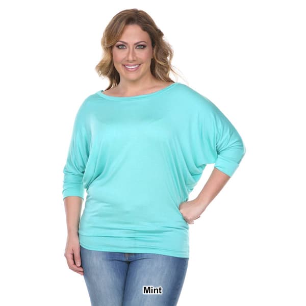 Plus Size White Mark Tunic