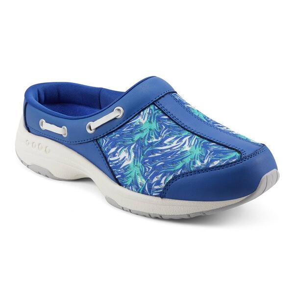 Womens Easy Spirit Travelport Palm Print Mules - image 