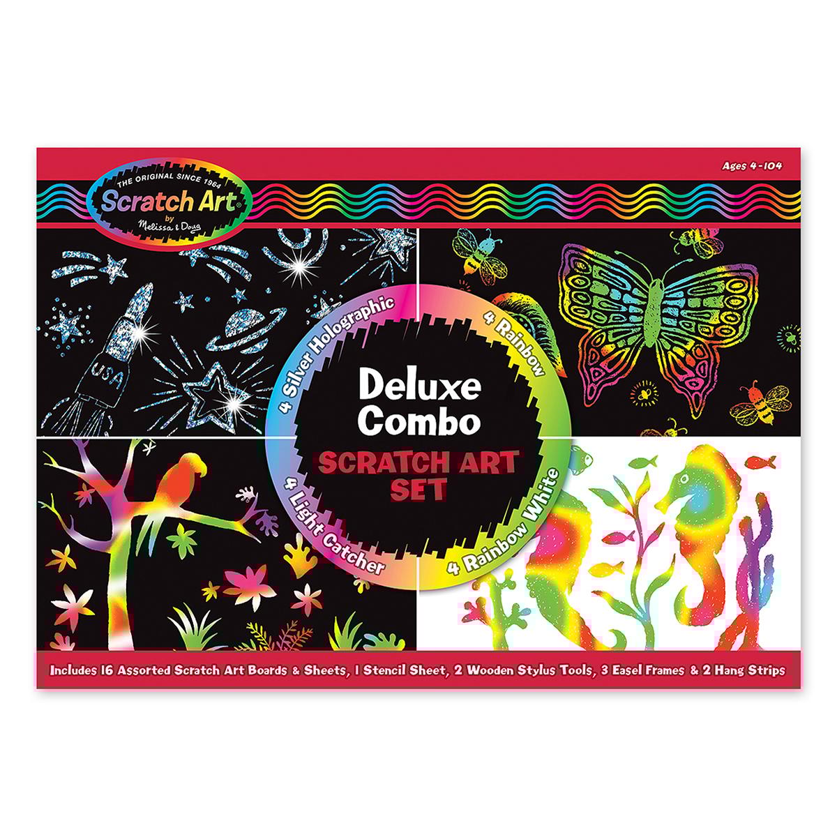 Melissa & Doug® Deluxe Combo Scratch Art Set