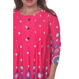 Plus Size White Mark Lucy Medallion Print Tunic