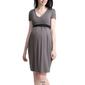 Womens Glow &amp; Grow® Contrast Pleated A-Line Maternity Dress - image 4