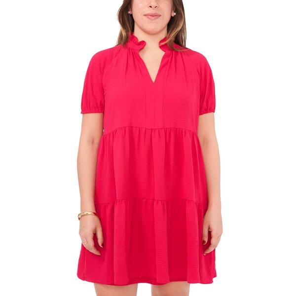 Petite MSK Short Sleeve Crinkle Babydoll Dress - image 
