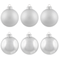 Northlight 6ct. Shiny & Matte Christmas Glass Ball Ornaments - image 2