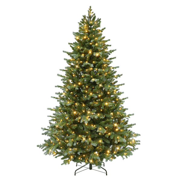 Puleo International 6.5ft. Pre-Lit Linden Fir Christmas Tree - image 
