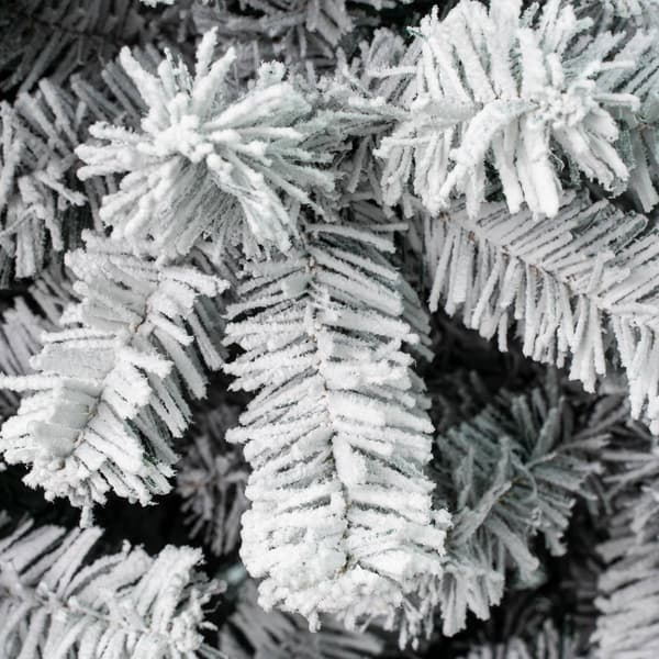 National Tree 4.5ft Acacia Pencil Slim Flocked Tree