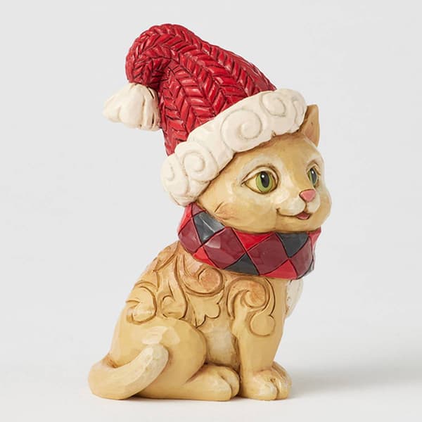 Jim Shore Highland Glen Cat Mini Christmas Figurine