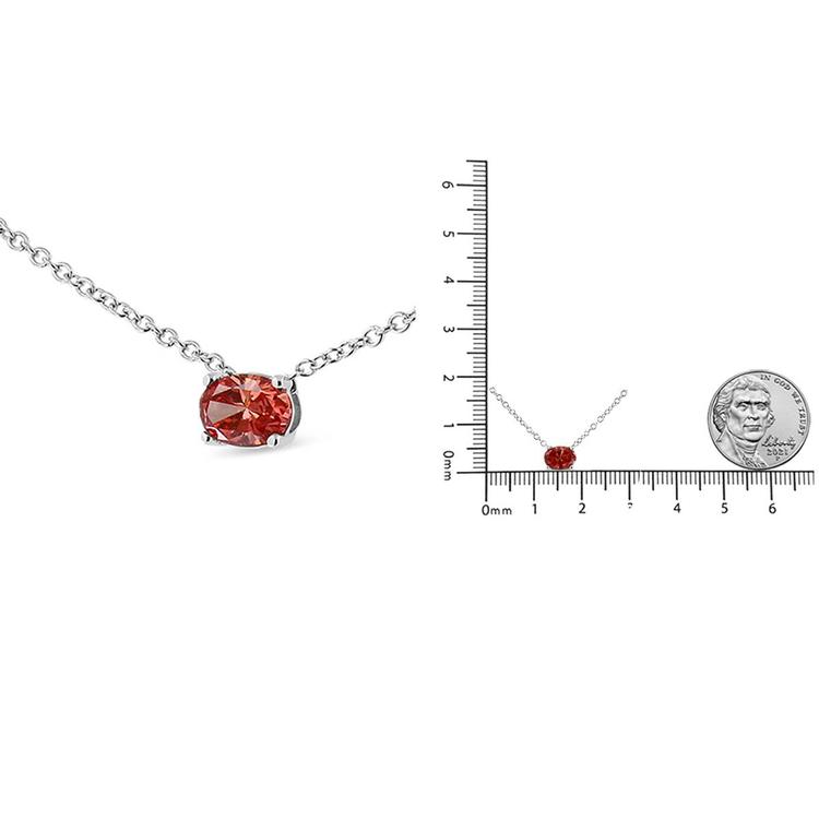 Haus of Brilliance 3/8ctw. Red Lab Grown Diamond Pendant