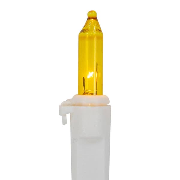 Northlight Seasonal 100ct. White Wire Yellow Christmas Lights