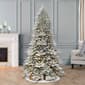 Puleo International 7.5ft. Flocked Royal Fir Christmas Tree - image 4