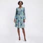 Womens Emma & Michele Long Sleeve Keyhole Neck A-Line Dress - image 1