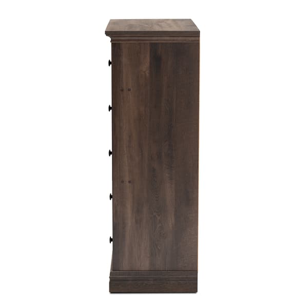 Baxton Studio Nolan 5 Drawer Wood Chest