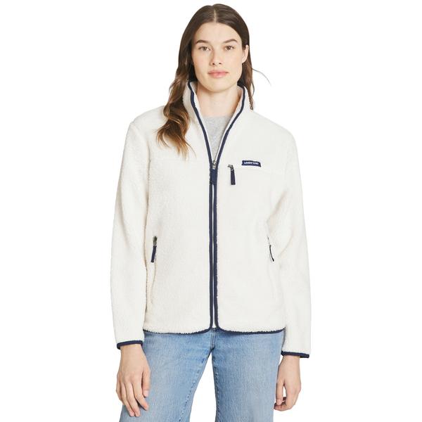 Petite LANDS'' END(R) Sherpa Full Zip Fleece Jacket - image 