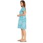 Petite Ruby Rd. Short Sleeve Split Neck Medallion Shift Dress - image 3