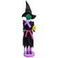 Northlight Seasonal 14in. Green Witch Wooden Halloween Nutcracker - image 1
