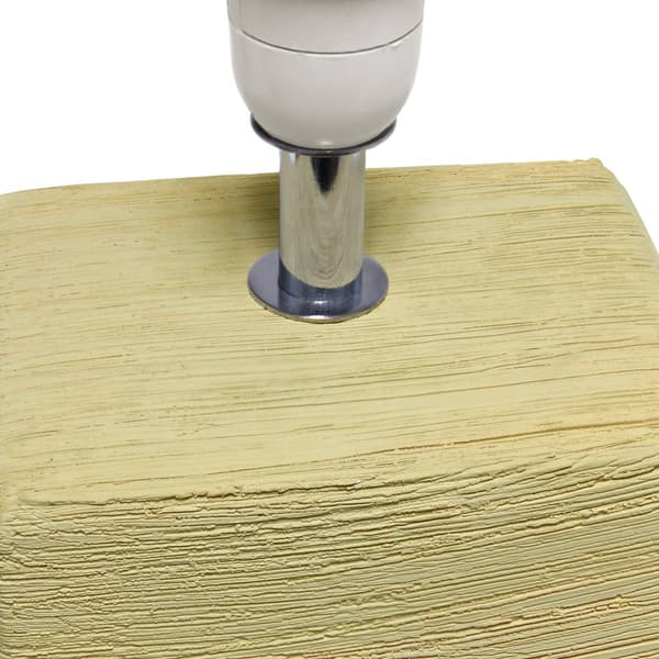 Simple Designs Petite Faux Stone Table Lamp w/Fabric Shade