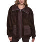 Womens DKNY Sport Zip Front Sherpa Jacket - image 1