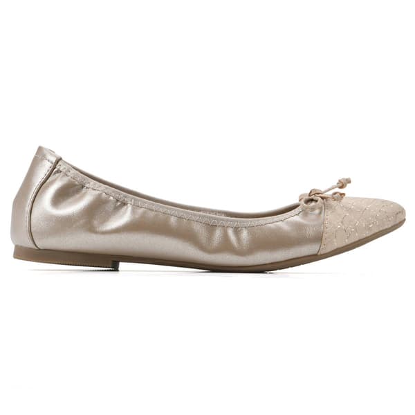 Womens White Mountain Sunnyside II Gold Flats
